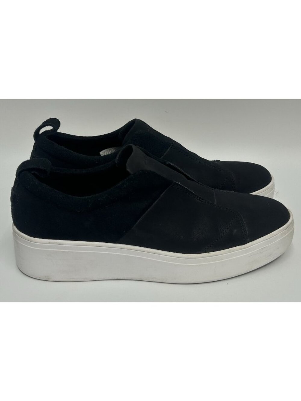 Tom’s AMBER Platform Slip On Leather Sneakers Shoes Women’s Size 9 Black